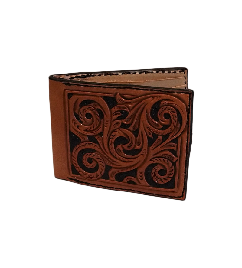 Hand Tooled Vine Wallet W110-20 - Royce Leather Craft